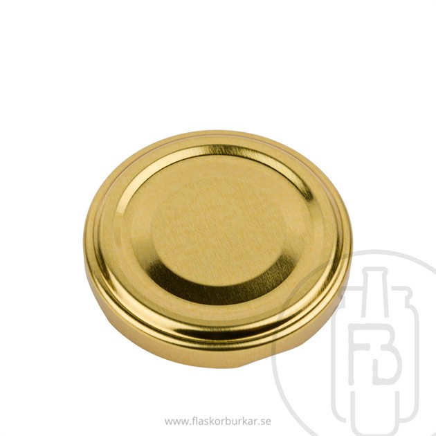 Twist off lid, 58mm, Gold